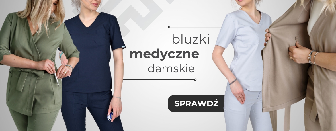 Bluzki medyczne damskie